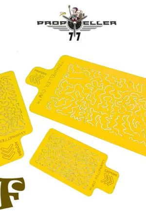 77propeller 062 Set F – 3 x Luftwaffe WWII Shingles Camo Stencil Promotion