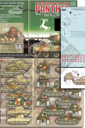 Echelon Fine Details AXT351015 Wiking and Hermann Goring Panthers Ausf As and Gs Commander Maintenant