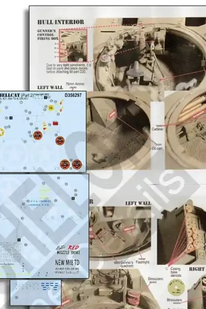 Echelon Fine Details D356297 M18 Hellcat 76mm GMC (Part 2) Solde