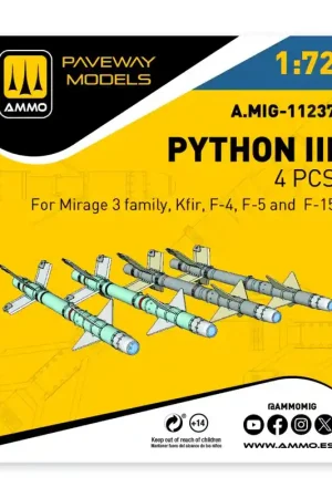 Nouveauté AMMO of Mig Jimenez 11237 Python III (4 pcs / 3D-Printed)