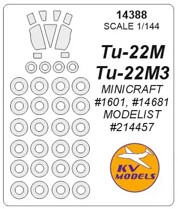 KV Models 14388 Тu-22М / Тu-22М3 (MINICRAFT / MODELIST) + wheels masks Prix Promo