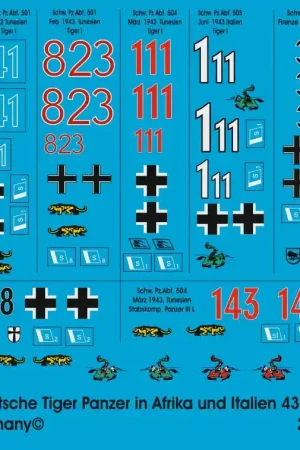 Peddinghaus-Decals 1611 Tiger Tanks In Italy Promotion Saisonnière