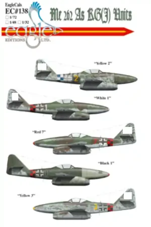 Eagle Editions D138-48 Me 262s KG(J) Units Affaire À Saisir