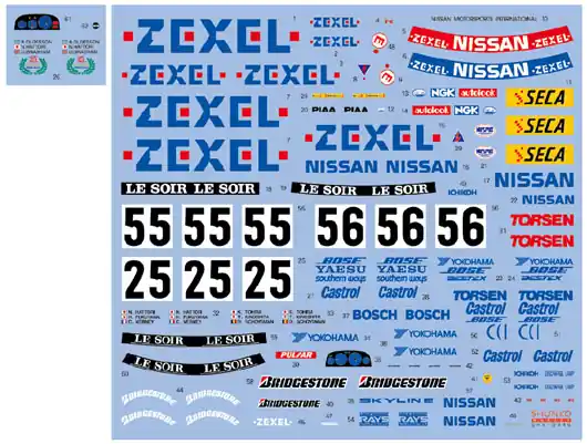 Shunko Models D440 Zexel GT-R GR.N 1990-91 SPA (for Tamiya Kits) Nouveauté