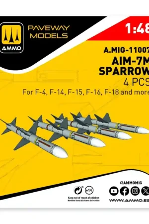 AMMO of Mig Jimenez 11007 AIM-7 M Sparrow (4 pcs / 3D-Printed) Bon Plan