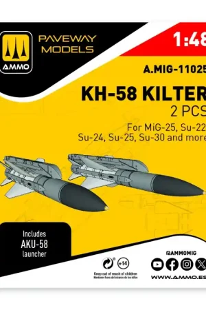 Offre Limitée AMMO of Mig Jimenez 11025 Kh-58 Kilter (2 pcs / 3D-Printed)