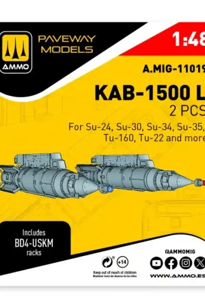 AMMO of Mig Jimenez 11019 KAB-1500 L (2 pcs / 3D-Printed) Meilleure Vente