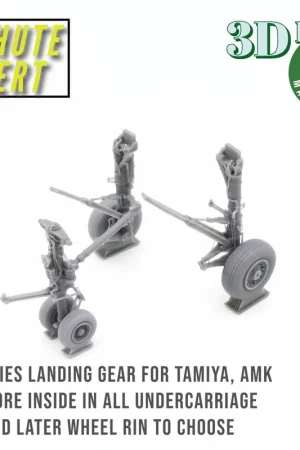 3D-CHUTE EXPERT 1120301 Grumman F-14 Tomcat - Parking Landing Gear (for AMK Kits) Prix Choc