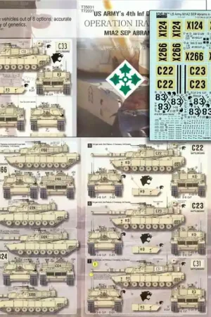 Achat Immédiat Echelon Fine Details T35031 US ARMY M1A2 SEPs in "Operation Iraqi Freedom" Part 2