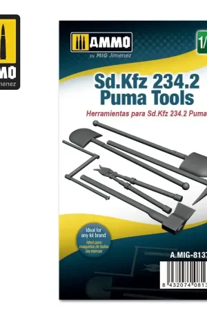 Commande En Gros AMMO of Mig Jimenez 8137 Sd.Kfz 234/2 Puma Tools