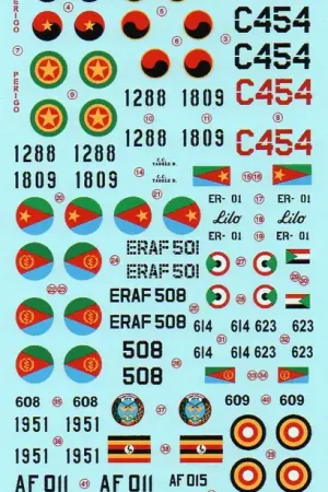 Berna Decals 72087R African Air Forces MiGs and Sukhois Prix Réduit