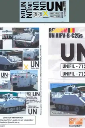 Dernier Modèle Echelon Fine Details D356097 Belgium UN AIFV-B-C25s in Lebanon