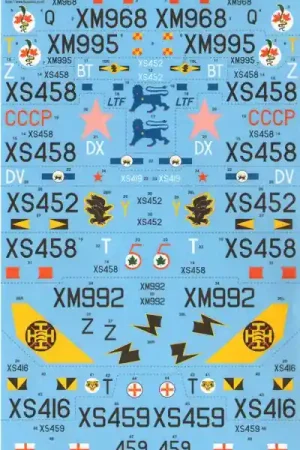 Xtradecal 72201 BAC/EE Lightning T.4 / T.5 Part 2 (11 schemes) Expédié Aujourd'hui