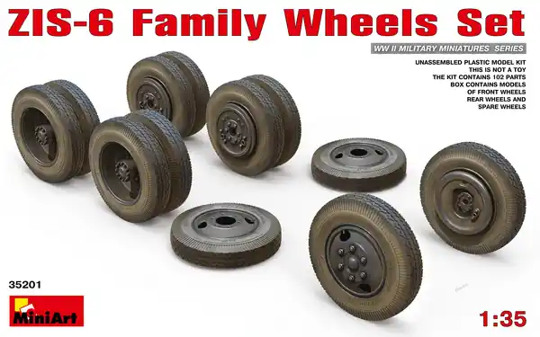 MiniArt 35201 ZIS-6 Family Wheels Set Usine Directe