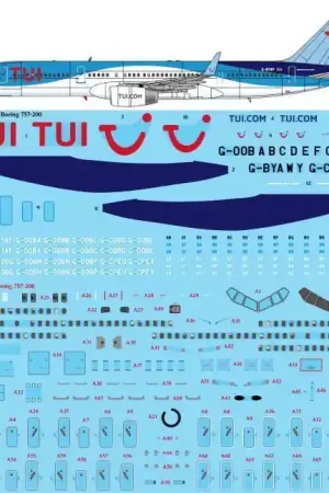 26 Decals STS44421 Boeing 757-200 - TUI Decals (for Zvezda kits) Acheter Direct