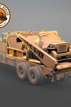 Top Vente IDAP Technology PMI0352B Brockway B666 Semitrailer With Jeep Willys