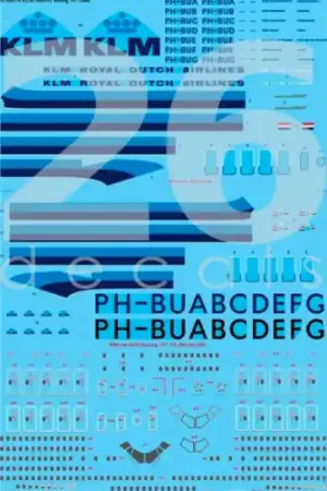 26 Decals STS44378 KLM Delivery Boeing 747-206 Acheter En Ligne