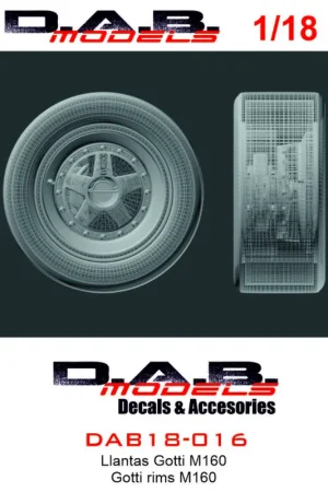 DAB Models 18-016 Gotti M160 Rims Haute Qualité