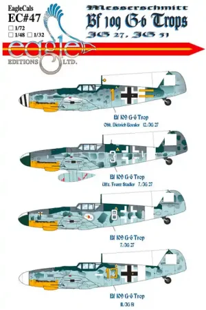 Commande En Gros Eagle Editions D47-48 Bf 109 G-6 Trops