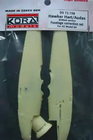 Kora Models DS72158 Hawker Hart/Audax- British - Fuselage correction set Meilleur Prix
