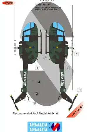 LF Models C72239 MBB Bo 105 over Uruquay part 1. Réduction