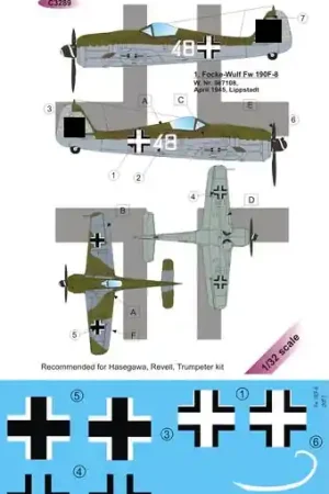 Authentique LF Models C3289 Captured Fw 190F part II.