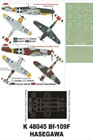 Achat Immédiat Montex K48045 Bf 109F Hasegawa