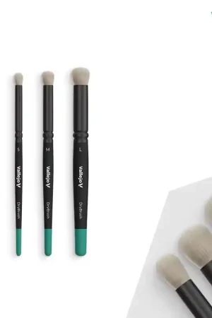 Vallejo B07990 Brush - DryBrush - Natural Set (S, M, L) Jusqu'à Épuisement Des Stocks