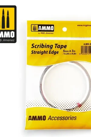Usine Directe AMMO of Mig Jimenez 8246 Scribing Tape - Straight Edge (5mm x 3M)