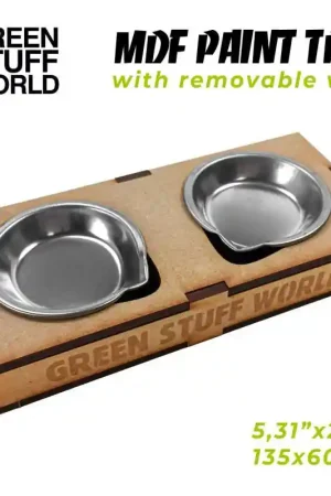 Acheter Direct Green Stuff World 10409 MDF Paint Tray with Removable Wells