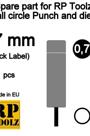 Meilleure Vente RP TOOLZ RP-PDBK07 Spare part for RP Toolz Small circle punch and die set 0,7