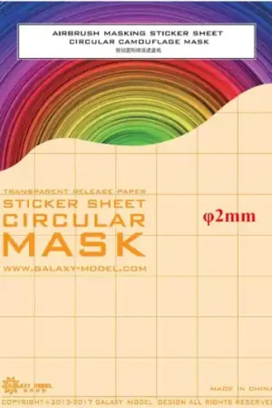 Promotion Saisonnière Galaxy-Model B001 Pre-cut Circular Masking Paper - 2 mm