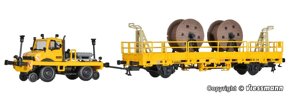NEW! Kibri 16062 Unimog z wagonem i ładunkiem Bon Marché